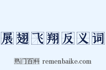 展翅飞翔反义词是什么意思的图片